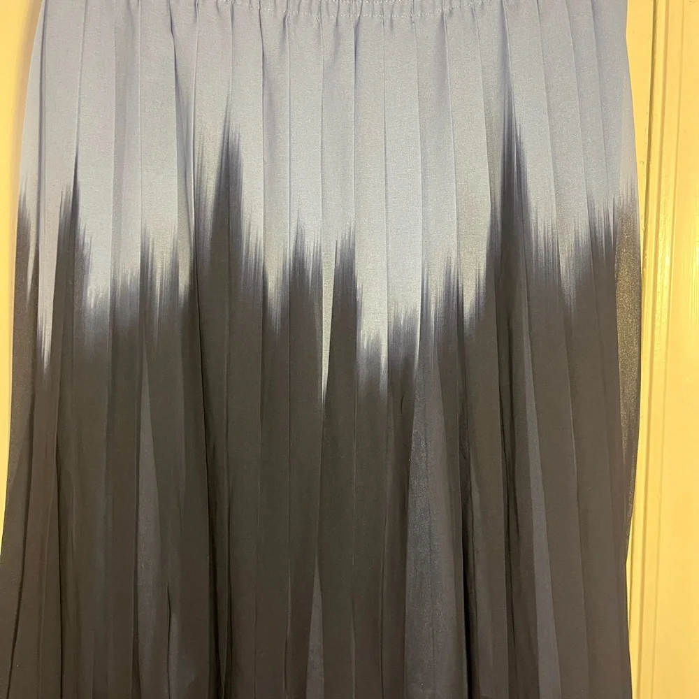 Banana Republic Blue and Black ombré Maxi Skirt size Medium - Picture 3 of 8